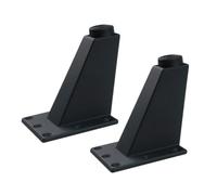 Artibetter Patas Ajustables para Muebles 92 Mm de Aleación de Aluminio en Acabado Negro Satinado, 2 Piezas, Patas Elevadoras Prácticas para Gabinetes, Mesas y Muebles Multiusos Base