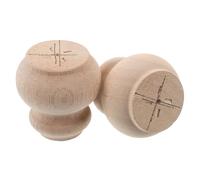 Artibetter Patas de Madera Maciza 8X8 CM para Muebles 2 Piezas Patas Decorativas sin Terminar para Sofá Loveseat Mesa de Centro y Escritorio Ideales para Bricolaje y Renovación de Hogar