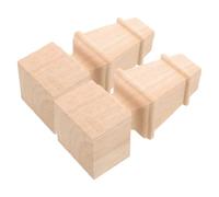Artibetter Patas para Muebles de Madera Maciza 2 Piezas Instalación Fácil y Diseño Minimalista para Sofá, Mesa de Café y Armario Beige