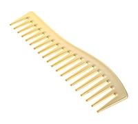 Artibetter Peine de Dientes Anchos para Peinar Cabello de Hombres, Material Abs, Color Dorado, No Daña el Cuero Cabelludo, Adecuado para Uso Salón Casa