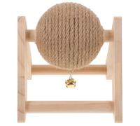 Artibetter Pelota Rascadora para Gatos y Conejos Pequeña Juguete Masticable de Sisal Natural Rascador Giratorio para Afilar Uñas Adecuado para Entrenamiento y Entretenimiento Casa