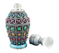 Artibetter Perfumes Arabes Mujer en Botella de Perfume Recargable de 12ml Diseño Vintage de Vidrio y Aleación para Viaje y Almacenamiento Elegante
