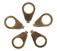 Artibetter Perilla de Potenciómetro Color Bronce Antiguo 5 Piezas para Guitarra Eléctrica, Tapa de Mando de Volumen y Tono Placa Puntero de Metal para Mejora DIY