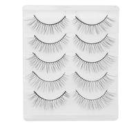 Artibetter Pestañas Postizas 3d de Fibras Sintéticas, 5 Pares, Cortas y Naturales, para Mujer, Efecto Voluminoso y Natural, Maquillaje Diario y Eventos Obsequios