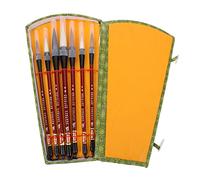 Artibetter Pinceles de Caligrafía Chinos para Principiantes Cepillos de Pelo de y para Pintura Dibujo y Escritura Accesorios Ligeros y Portátiles para Arte Escolar y Hogar