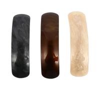 ARTIBETTER Pinzas Cabello Automáticas Acrílicas 3 Piezas 9 Cm, Set Mixto, Jaspeado y Oscuro, Clips Resorte para Mujer, Accesorios Clásicos para Peinados Diarios