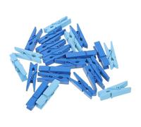 Artibetter Pinzas de Madera Azules 35 MM 200 Piezas 100 Azul Oscuro 100 Azul Claro Clips para Manualidades Decoración Fotos y Organización Hogar Clips Estacionarios Resistentes y