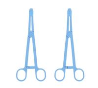 Artibetter Pinzas para Alimentación de Reptiles 2piezas de Plástico Azul Mango Ergonómico y Mango Largo para Terrarios de Serpientes y Lagartos