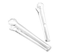 ARTIBETTER Pinzas para Cocinar de Acero Inoxidable 304 Pequeñas y Grandes 2 Piezas Puntas de Silicona Antideslizantes para Servir Pan Postres y Buffet en Cocina Doméstica y Profesional