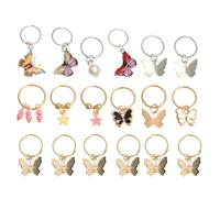 ARTIBETTER Pinzas para Trenzas de Pelo Mujer 18 Piezas Diseño de Insecto Aleación de Zinc y Acrílico Accesorios para Rastas Joyas Trenzadas Ideales para Fiestas, Bodas y Uso Estilo Aleatorio