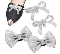 Artibetter Pinzas Plata Zapatos Gemas para de y al Imitación Metal Lazo Fáciles de Usar y Resistentes Desgaste Planos para Tacones en Varias Ocasiones