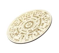 Artibetter Placa de Astrología de Madera Diseño de Patrón y Superficie Lisa para Juego de Adivinación y Decoración de Escritorio