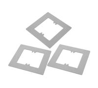 Artibetter Placa de Pared Decorativa Gris 86 Tipo 1 Módulo, 3 Piezas, Cubierta para Enchufes E Interruptores Eléctricos, Marco de Zócalo Resistente Pc, Adecuado para Bricolaje y Reparación