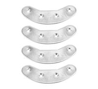 Artibetter Placas de Metal para Talón 40mm y 48mm, Protectores Antidesgaste para Botas y Zapatos de Hombre, Kit Reparación Suelas Puntas de Tornillo, Uso Diario y Exterior, 2 Pares