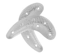 Artibetter Placas de Reparación de Talón para Botas de Hombre, Protectores Metálicos en Forma de Media Luna, Hierro Resistente con Tornillos para Suela Antideslizante, Kit Almohadillas