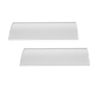ARTIBETTER Placas Metálicas para Puerta de Aluminio Curvado 2 Unidades 21X8 CM Placas para Oficina y Hogar Letreros para Puertas de Casa y Negocio Instalación sin Herramientas Color