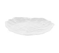 Artibetter Plato de Frutas Único de Vidrio Transparente para Organizar Alimentos, Reutilizable, Adecuado Hogar Lugar de Trabajo