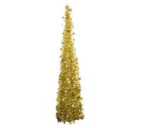 Artibetter Pop Up Christmas Tree Collapsible Christmas Tree Artificial Christmas Pine Tree for Holiday Christmas Tabletop Decorations Ornaments 120cm Golden