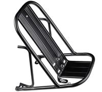 Artibetter Portaequipajes Delantero Negro para Bicicleta Soporte para Cesta de Bicicleta Metal Ligero Fácil Transporte Ciclismo