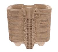 ARTIBETTER Portavasos para Llevar 2 Tazas de Pulpa de Papel Biodegradable, Soporte Ligero para Bebidas Frías y Calientes, Bandeja Portátil Adecuado para Café, Té Leche y Entregas de Comida