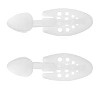 Artibetter Protectores Ajustables para Zapatos de Plástico Blanco, Guardián del Calzado para Zapatos Cálidos Cuero, Adecuado para Viajes y Negocios, Paquete de 2 Piezas