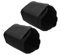Artibetter Protectores Antimoscas para Caballos de Tela Oxford Negra, Livianos y Resistentes para Patas y Cascos, Paquete de 2 Unidades para Cuidado Equino