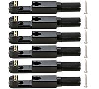 Artibetter Puente de Guitarra Puente de Guitarra Individual Negro Metal Ga1113, Superficie Pulida, Fácil de Instalar, Juego Completo de Accesorios, para Guitarrista