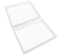 ARTIBETTER Puerta para Jaula de Aves de Carreras 2 Piezas 30 CM Marco de Hierro Engrosado Resistente Intemperie Entrada Unidireccional Barras en T para Entrenamiento y Cuidado Exterior