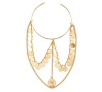 Artibetter Pulsera Metálica Dorada Brazo Superior, Resistente y No Se Desvanece, Diseño Único y Moderno para Uso Diario y Cumpleaños