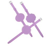 Artibetter Pulsera Portátil De 3 Piezas para Notas Recordatorios De Enfermería Pulseras De Notas Correas De Reloj Artículos Médicos De Gel De Sílice Morado