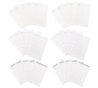 Artibetter Recambios para Agenda A7 Papel Blanco, Insertos de Hojas Sueltas para Planificador Personal, Recargas Recargables de 6 Anillas para Diario Semanal y Mensual