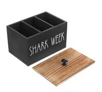 Artibetter Recipiente para Ajo de Madera Tapa, Estilo Rústico, Multifuncional y Protección contra Polvo y Humedad para Encimera de Cocina o Dormitorio