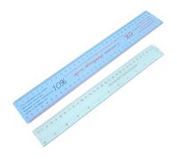 Artibetter Regla de Arcilla Plástica Flexible 2 Piezas, Herramienta de Medición para Cerámica y Esculturas, Regla de Escala de Contracción para Modelado y Tallado en Manualidades