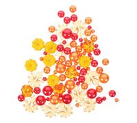 Artibetter Relleno de Jarrón de Otoño Calabazas y Hojas de Arce Acrílicas para Decoración Creativa y Efecto Festivo en Mesa de Acción de Gracias