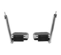 Artibetter Reposapiés Silla de Ruedas de Alta Resistencia, Metal y ABS, Conveniente para Usuarios Movilidad Reducida, Par de Soporte Elevador para Piernas