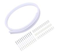 Artibetter Riel de Cortina Techo Flexible Metros con Rodillos Silenciosos y Accesorios para Ventana Tienda Hospital y División de Ambientes Pista Curvada y Resistente para Uso Prolongado