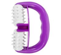 Artibetter Rodillo de Masaje Manual para Brazos y Piernas Doble Rueda en V, Masajeador Muscular Agarre Cómodo y Masaje Profundo para Yoga y Fitness
