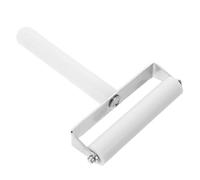 Artibetter Rodillo de Silicona para Laminado de Películas, Herramienta Móvil de Aplicación de Películas de 8cm, para Pantallas Electrónicas, Blanco, Acero Inoxidable