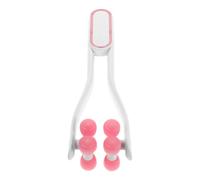 ARTIBETTER Rodillo Facial Manual, Rodillo de Masaje Facial en Forma de Flor, Plástico Rosa, para Rostro y Brazos, Reafirmante y Elevador de Doble Mentón
