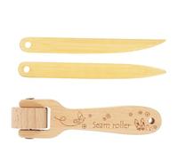 Artibetter Rodillos de Costura y de Trabajo de Madera Juego de 3 Bordes Redondeados para del Hogar en Vinilo y Papel Tapiz