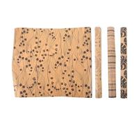 Artibetter Rollo de 4 rollos de papel de regalo, papel kraft, 43 x 3,5 cm, ideal para regalos cristianos, cumpleaños, bodas, despedidas de soltera y compromisos.