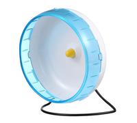 ARTIBETTER Rueda para Hámster Silenciosa Soporte Azul Juguete de Ejercicio Seguro para Pequeños Roedores Estimula Actividad y Mantiene Salud Física