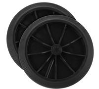 Artibetter Ruedas para Cubo de Basura 2 Piezas plástico Negro 7.48x7.48x3.54in de Carga Pesada y Resistentes al Desgaste para Botes de Basura en Edificios