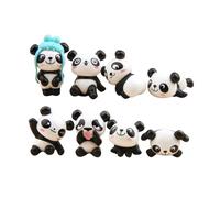Artibetter Set de 8 Figuras de Panda de PVC Mini Adornos Decorativos para Jardín Terrario y Micro Paisajes Accesorios Creativos para Manualidades y Decoración de Oficina