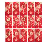 ARTIBETTER Sobres Rojos Hong Bao Chinos 2026 Año Lunar Brillo Mate Diseño Caballo Paquete de 6 Unidades Sobres para Dinero Fiesta de Temporada y Celebraciones Tradicionales