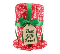 Artibetter Sombrero de copa navideño: gorro de fiesta original en rojo y verde para hombres y mujeres - divertido tocado festivo - accesorio para fotos navideñas en celebraciones festivas