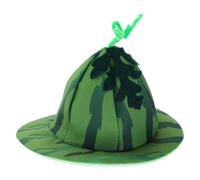 Artibetter Sombrero de Fiesta de Sandía Verde para Eventos y Bodas, Diseño Creativo en Terciopelo y Tela No Tejida, Accesorio Divertido y Amigable Piel