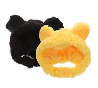 Artibetter Sombrero para Mascota de Felpa Cálido Forma de Dibujo Animado, 2 Piezas para Perros y Gatos en Invierno, Accesorio Funcional Buena Manufactura