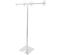 Artibetter Soporte Ajustable y Diseño Desmontable para Carteles en Mesa de Acero Inoxidable Regulable Adecuado para Supermercados y Tiendas