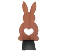 Artibetter Soporte de de Madera con Diseño de Conejo Adorable Soporte para Estantería y Escritorio Sujetalibros Estable y Decorativo para Hogar Oficina y Biblioteca